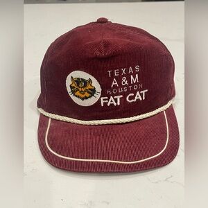 Texas A&M Aggies Houston Fat Cat Corduroy Captain's Hat & Pin